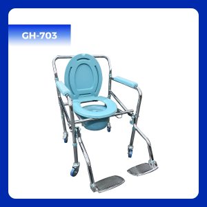 GH-703 - Ghế Bô Vệ Sinh Có Bánh Xe